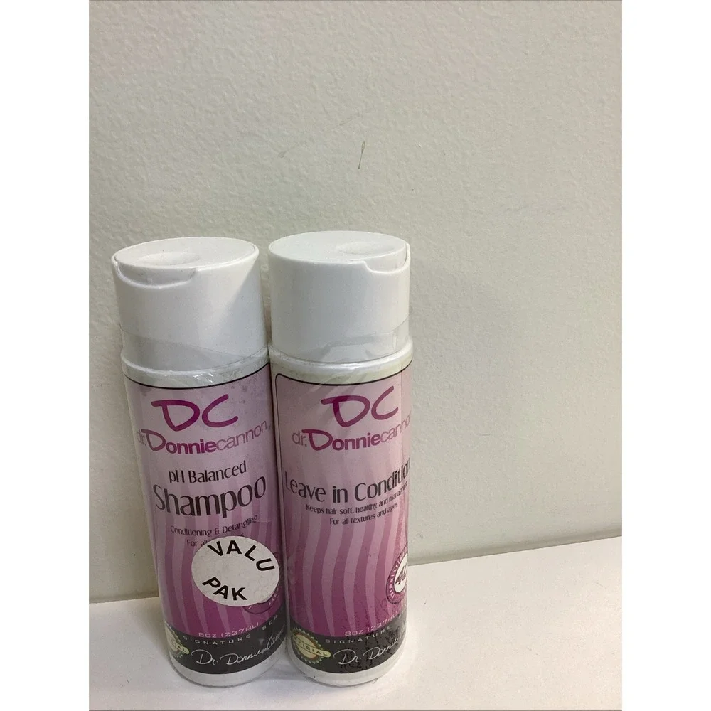 DC PH Balanced Shampoo and Leave In Conditioner 8 oz Discontinued Donnie Cannon